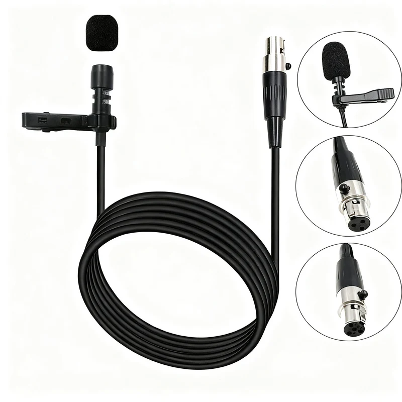 XLR-Adapterkabel für Funkmikrofone, 3-Pin/4-Pin