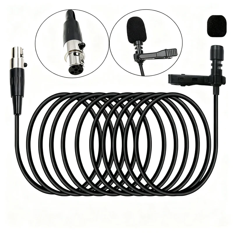 XLR-Adapterkabel für Funkmikrofone, 3-Pin/4-Pin