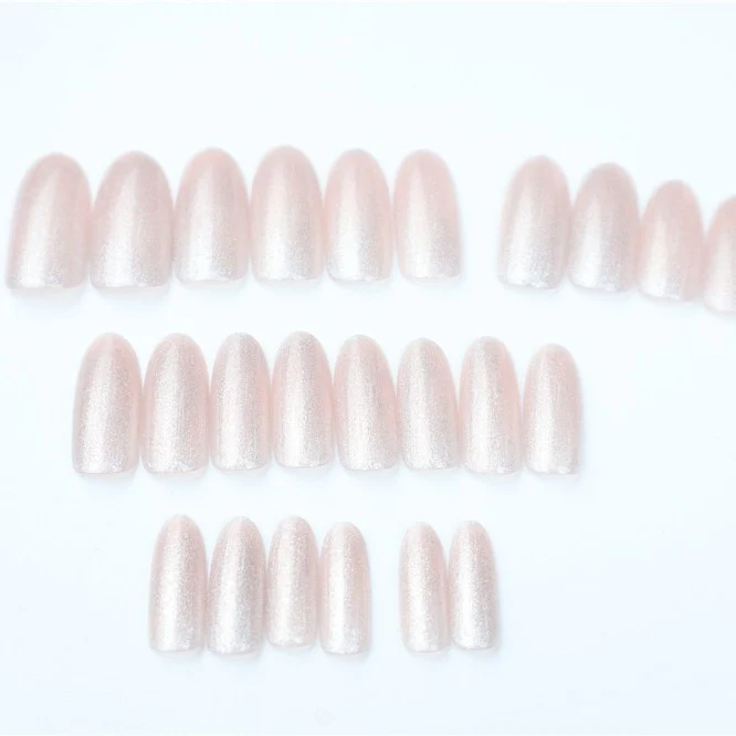 Funkelnde Glitzer Ombre Press-On Nägel Karnz