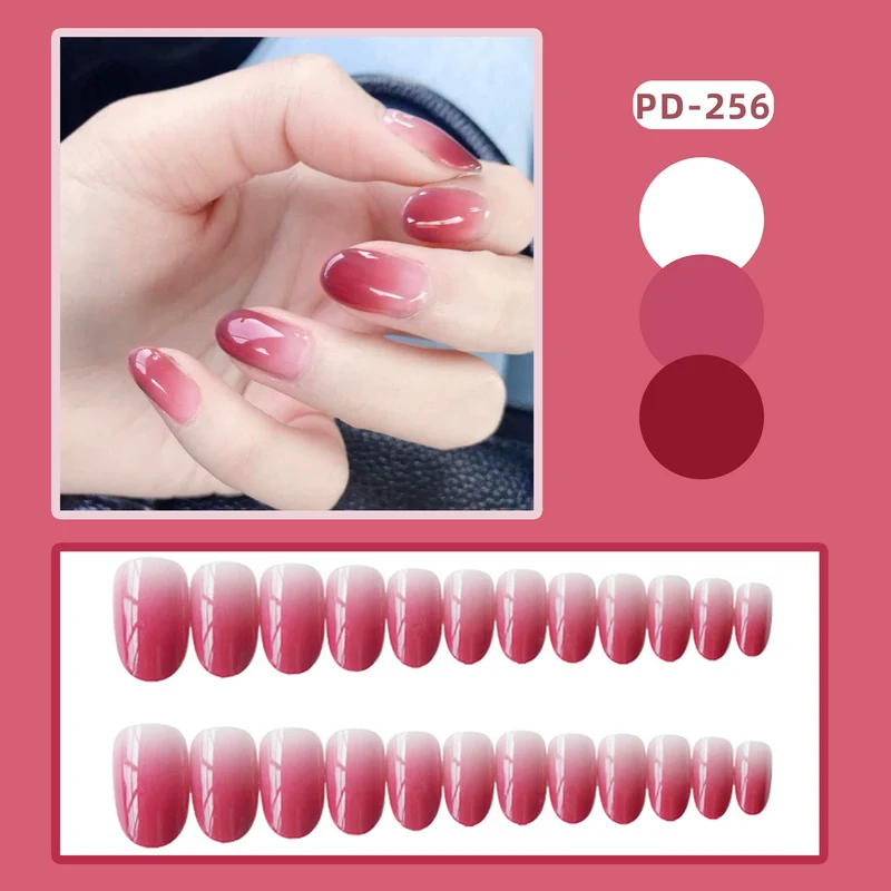 Ombre Glossy Press-On Nails Karnz