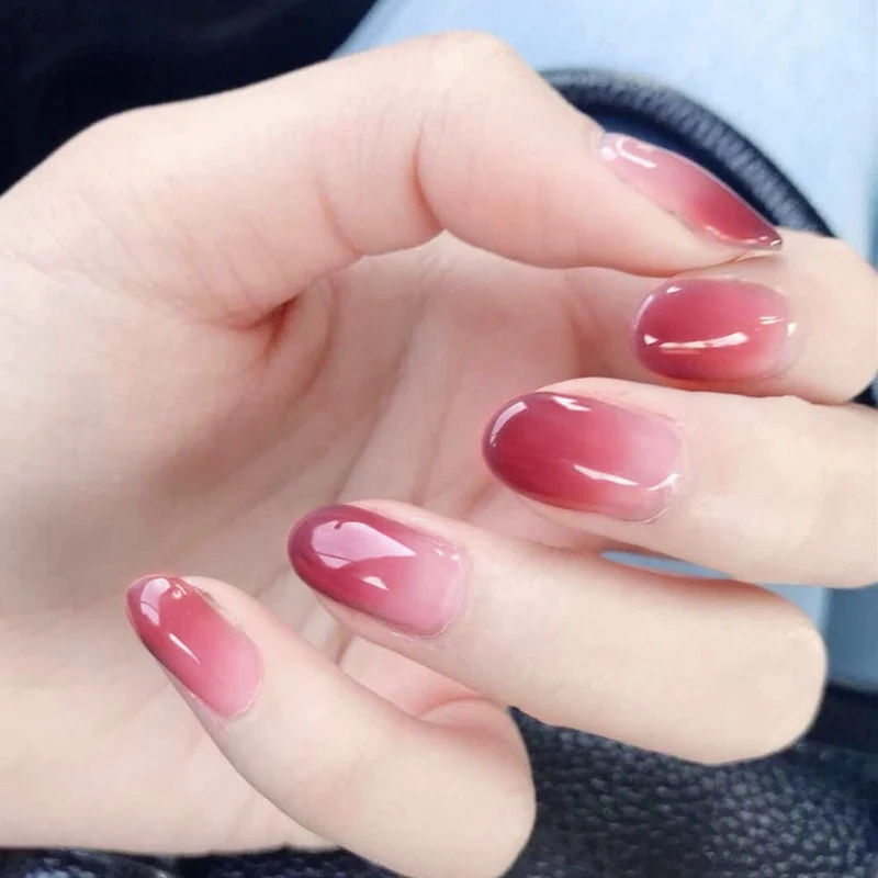 Ombre Glossy Press-On Nagelset Karnz 1790727316