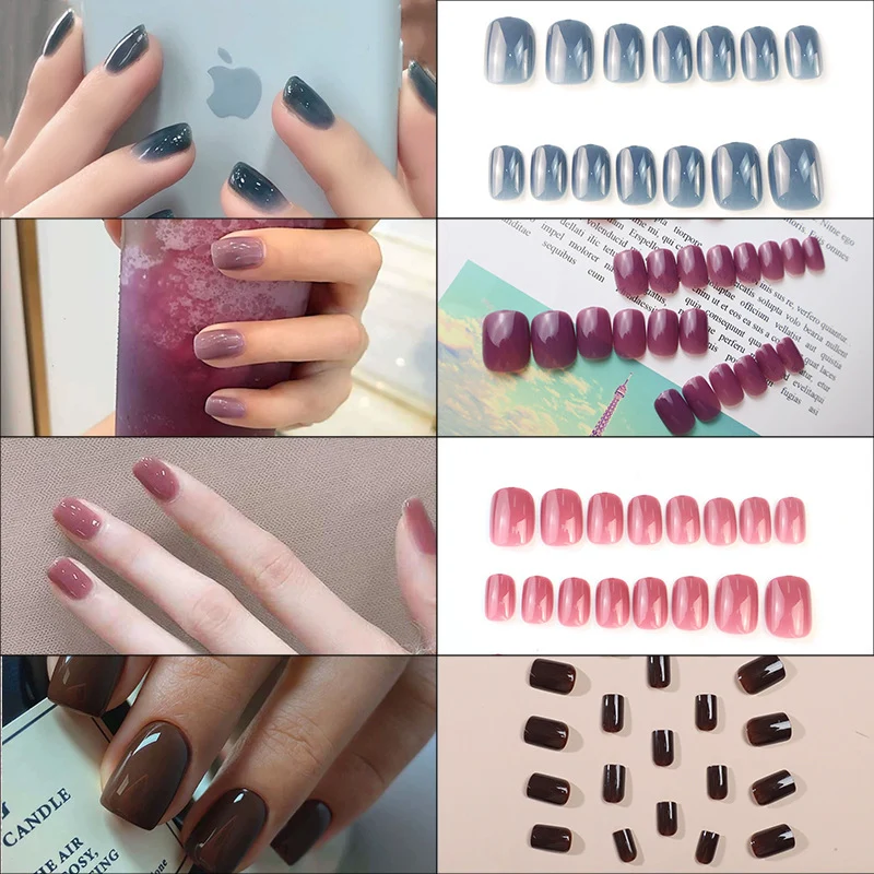 Ombre Gel Press-On Nägel Karnz