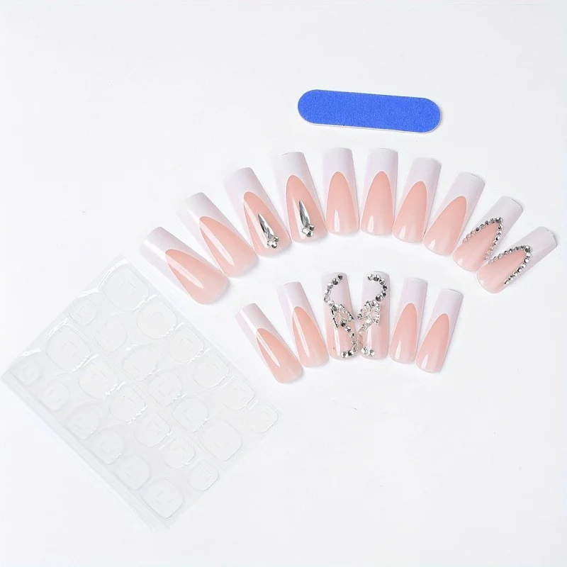 Glamourös 3D Blumennagelkunstset Karnz