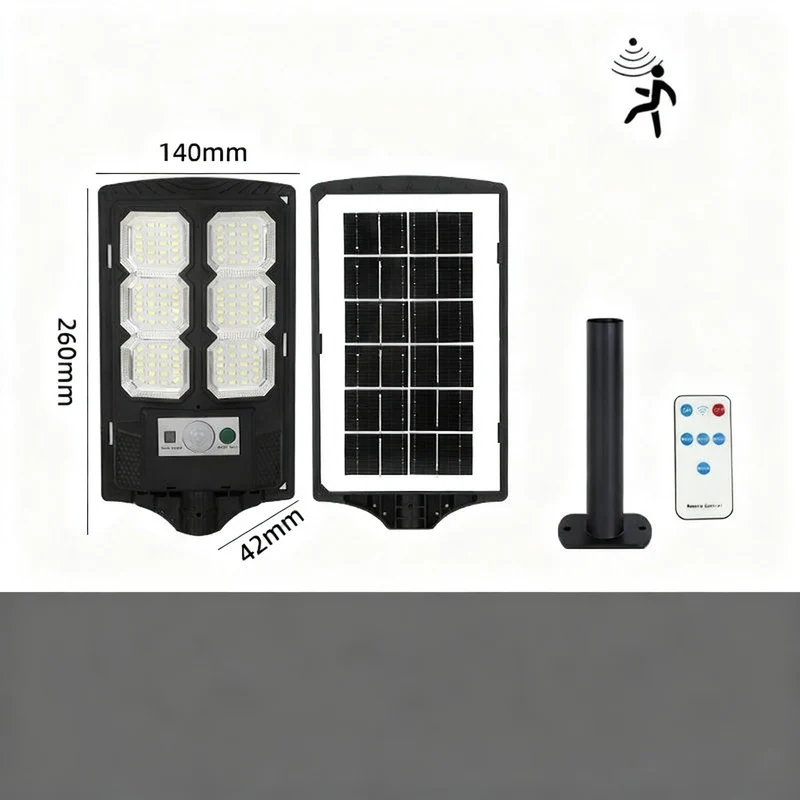 Solar-Wegleuchte mit Bewegungsmelder, LED, 260×140 mm