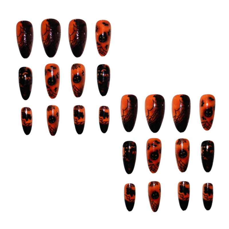 Halloween-Themen Dekorative Press-On Nagelkunst Karnz