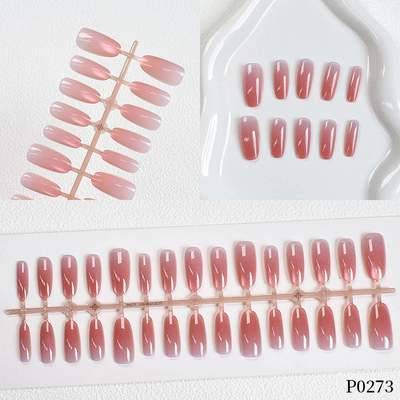 Gradient Shimmer Press-On Nagelkunst Karnz