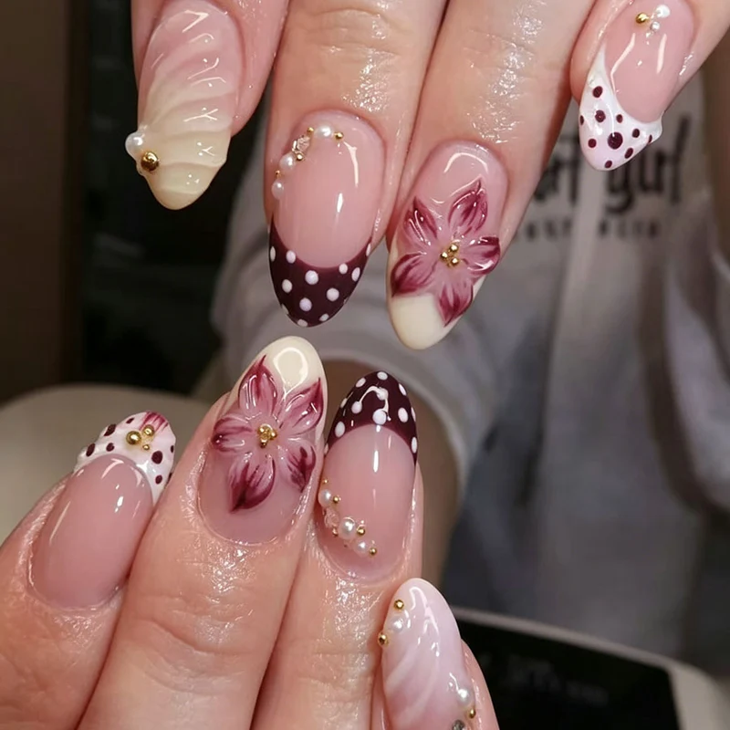 Florales Nagelkunst Design-Kit Karnz
