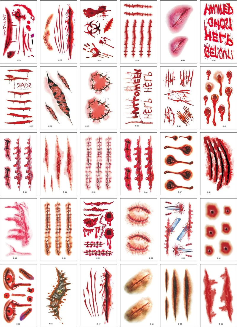 Spezialeffekte Flüssiges Blut Schminkset Karnz