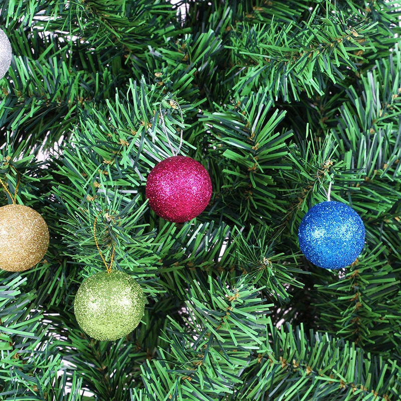 Glänzende Glitzer Weihnachtsbaumkugeln Karnz
