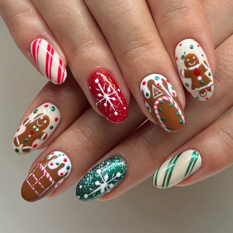 Urlaubs-Themen Press-On Nail Art Karnz
