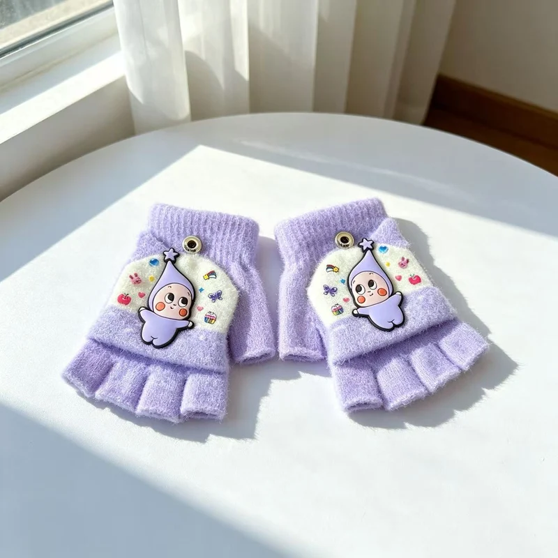 Niedliche Cartoon-Themen-Fingerlose Handschuhe Karnz