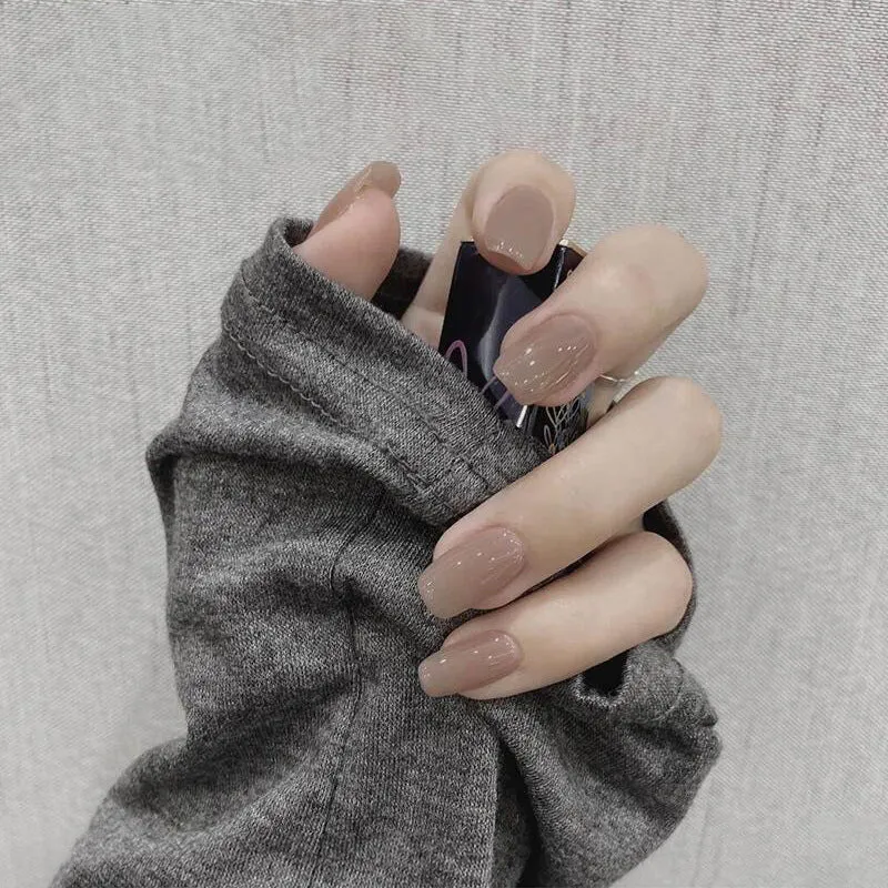 Premium Glänzendes Press-On Nagelset Karnz 1790727317