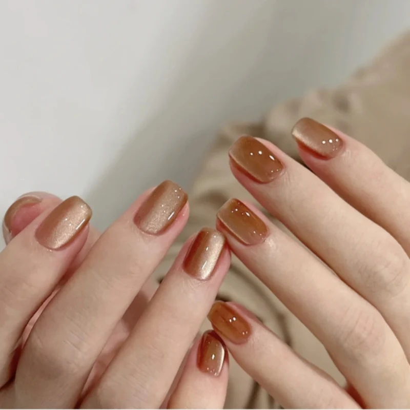 Premium glänzende Press-On-Nagelset Karnz