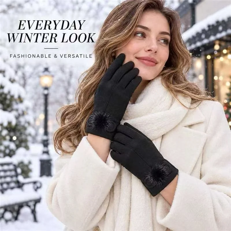 Winter Karomuster Touchscreen Handschuhe Karnz