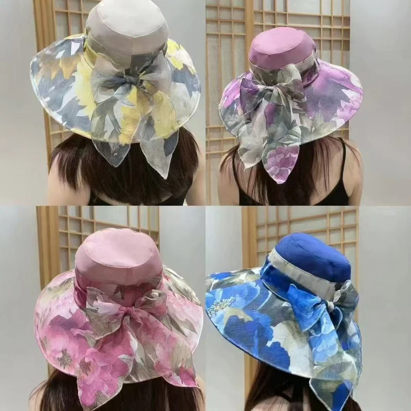 Breiter Rand Floral Sonnenhut Karnz