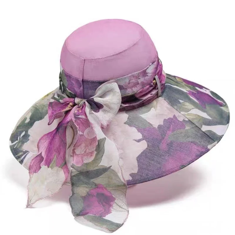 Breiter Rand Floral Sonnenhut Karnz