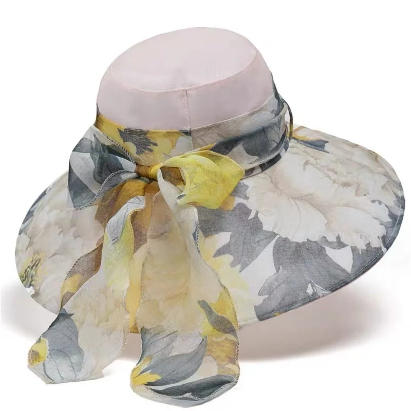 Breiter Rand Floral Sonnenhut Karnz
