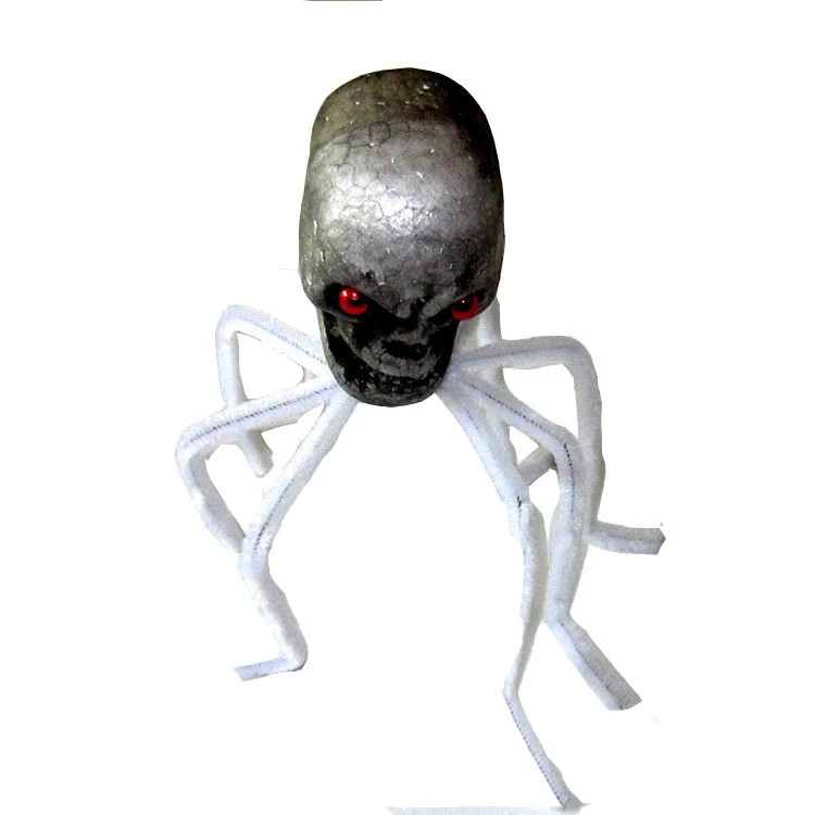 Dekorative Schädel-Spinnenfigur Karnz