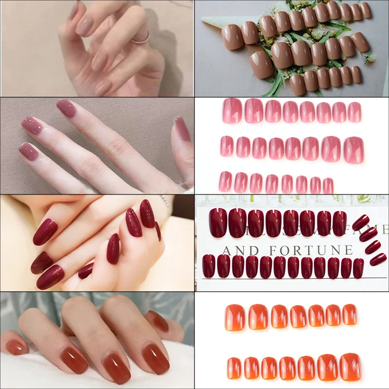Glänzendes Press-On Nagelset Karnz 1790727558