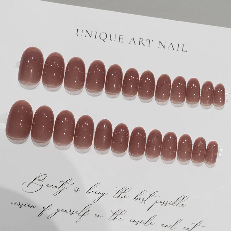 Glossy Press-On Nagelkunst mit elegantem Finish Karnz