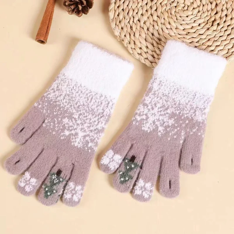 Warme Winter Gestrickte Touchscreen Handschuhe Karnz