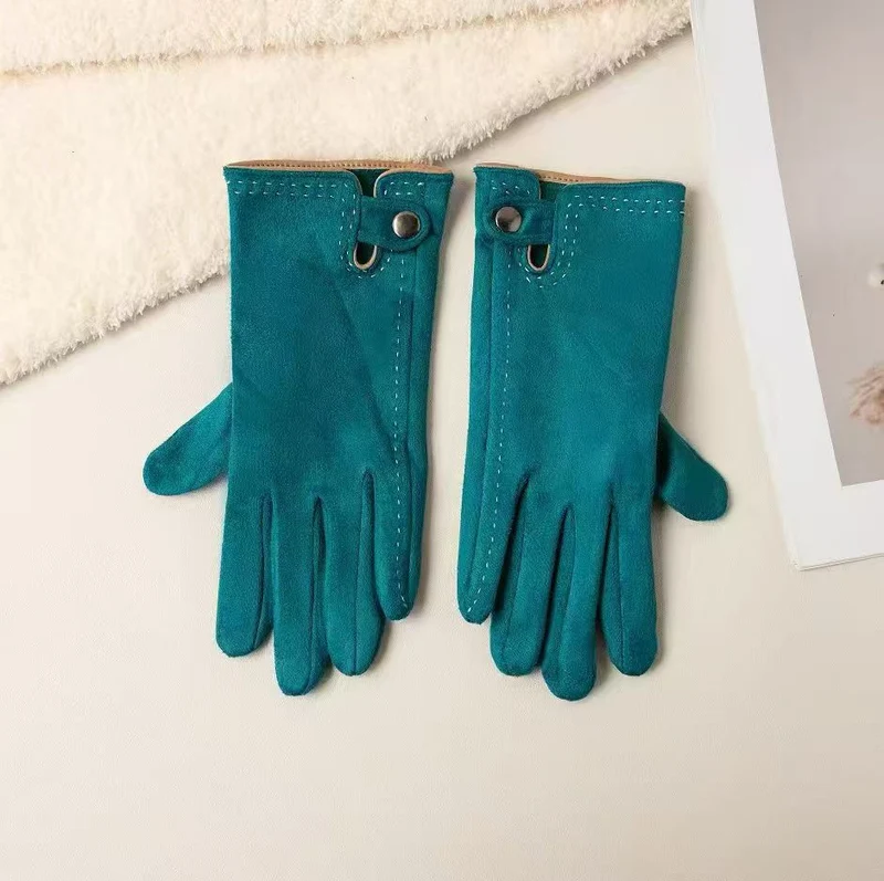 Touchscreen-kompatible weiche Lederhandschuhe Karnz