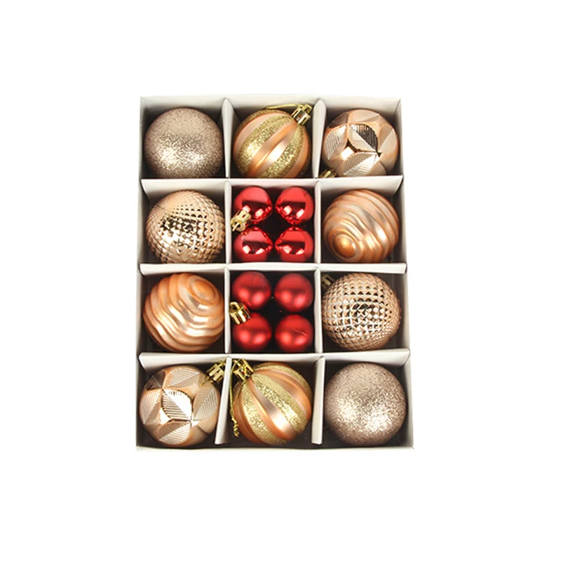 Dekoratives bruchsicheres Weihnachtsbaumkugel-Set Karnz