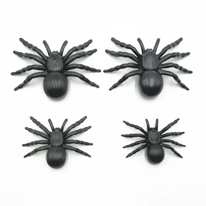Realistische Halloween-Spinnenfiguren Karnz