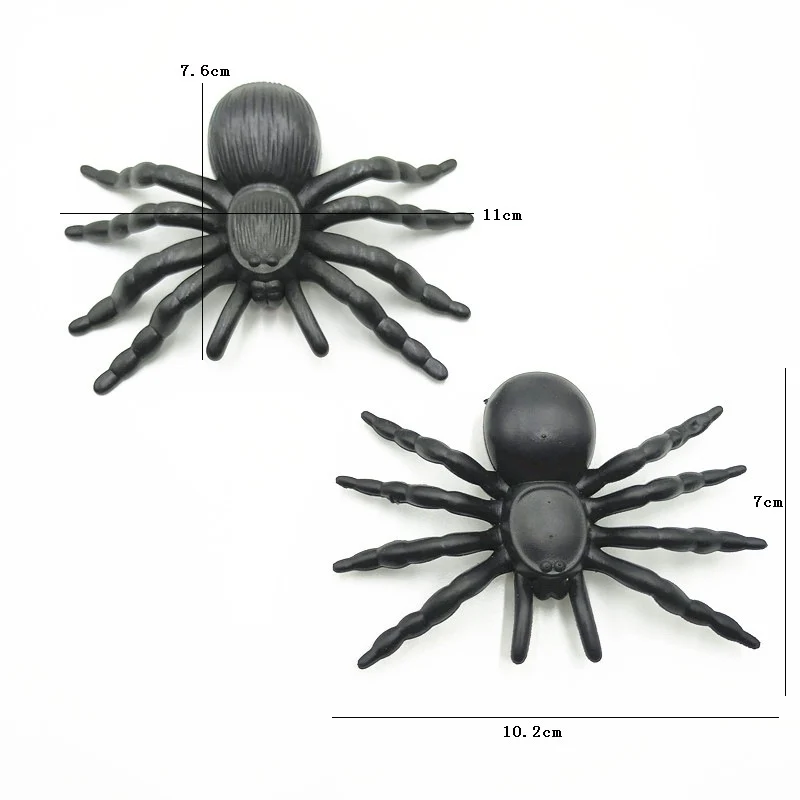 Realistische Halloween-Spinnenfiguren Karnz