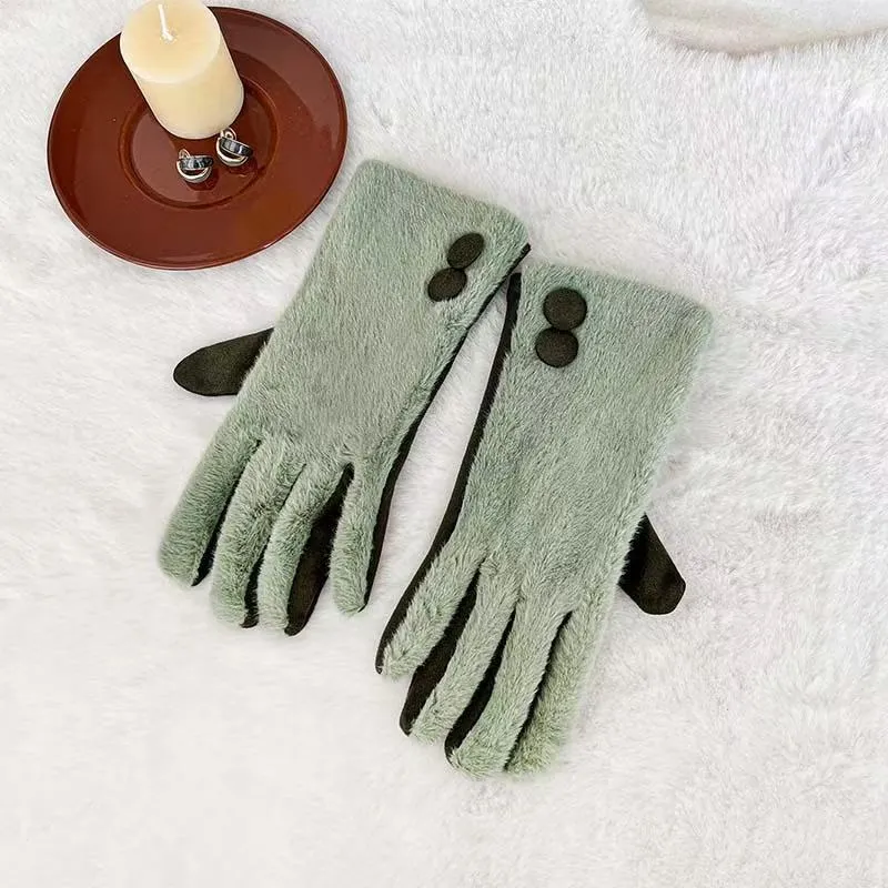 Plüsch Fleecegefütterte Touchscreen-Handschuhe Karnz