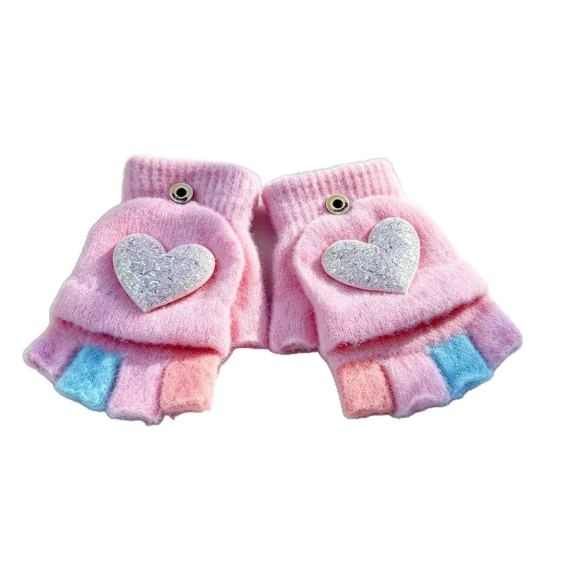 Verspielte Herz-Themen Fingerlose Handschuhe Karnz
