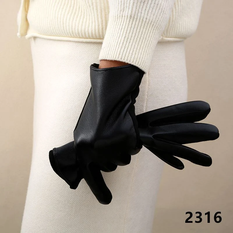 Luxuriöse Leder-Touchscreen-Handschuhe Karnz