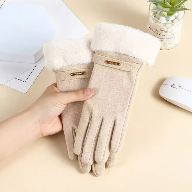Luxuriöse Fleecegefütterte Touchscreen-Handschuhe Karnz
