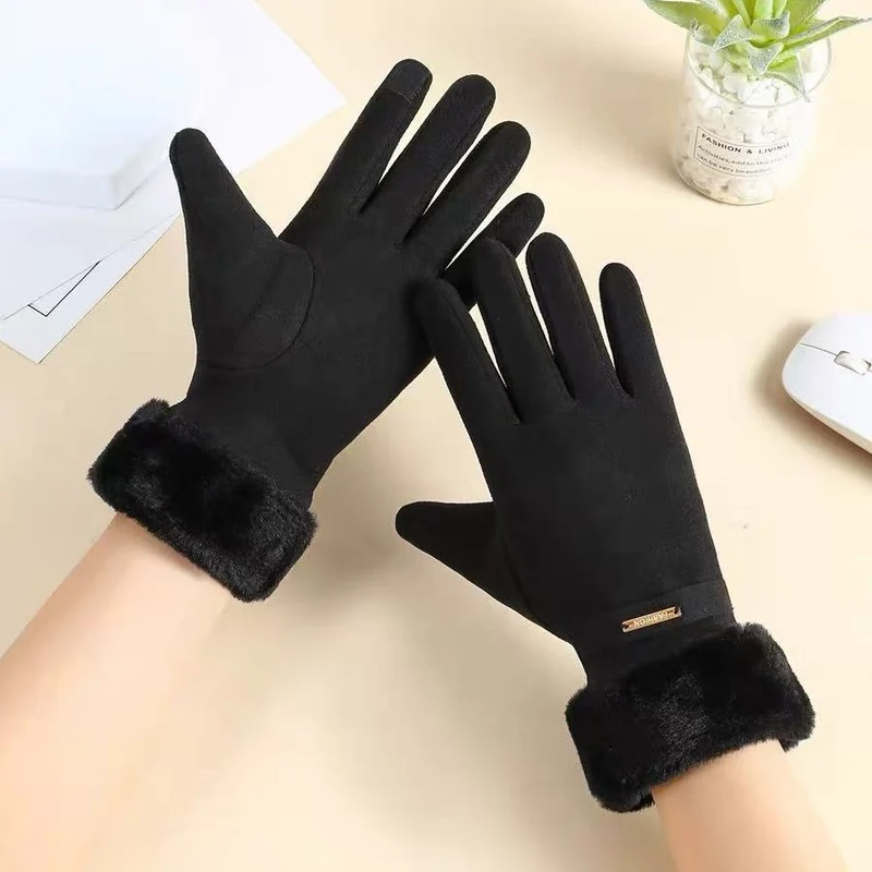 Luxuriöse Fleecegefütterte Touchscreen-Handschuhe Karnz
