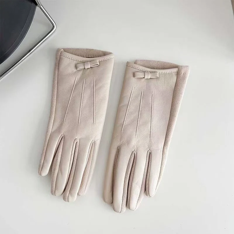 Elegante Leder Touchscreen Handschuhe Karnz