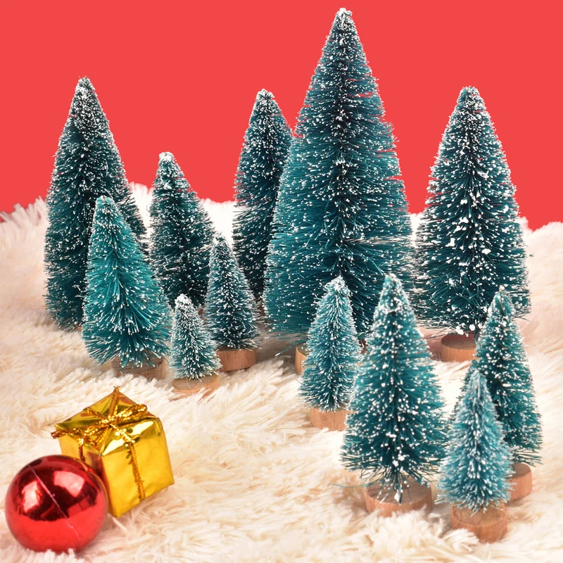 Dekoratives Mini-Schneebedecktes Weihnachtsbaum-Set Karnz