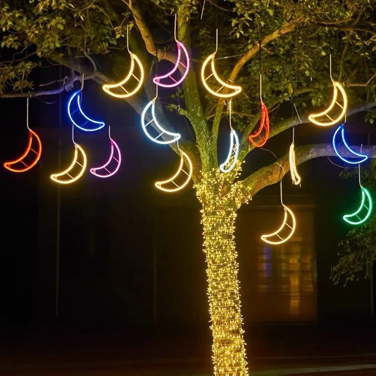 Dekorative LED-Mond-Lichterkette Karnz