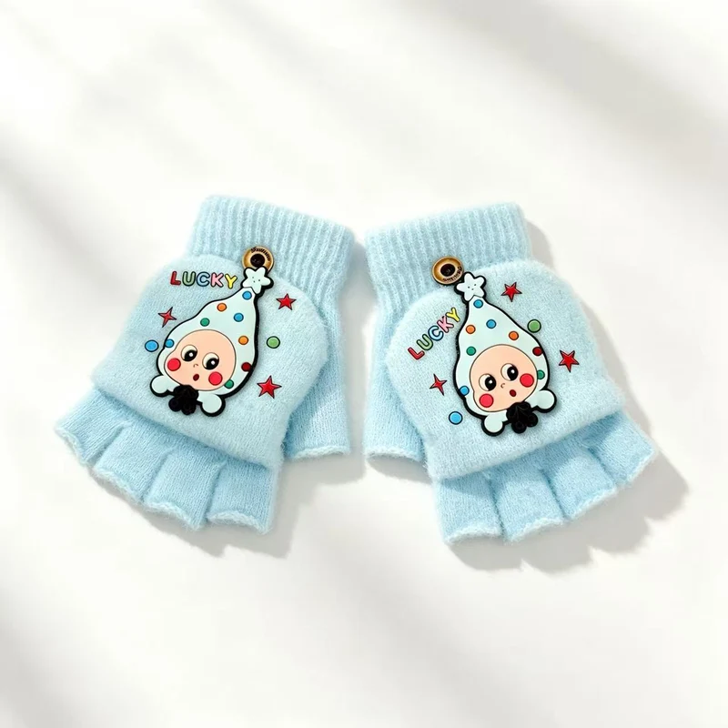 Niedliche Cartoon-Themen-Fingerlose Handschuhe Karnz