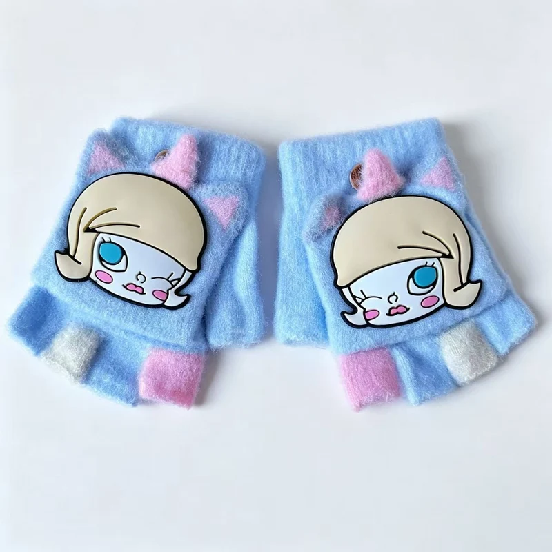 Niedliche Cartoon-Themen-Fingerlose Handschuhe Karnz