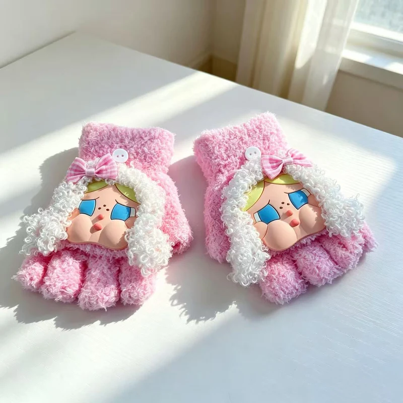 Niedliche Cartoon-Charakter-Fingerlosen Handschuhe Karnz