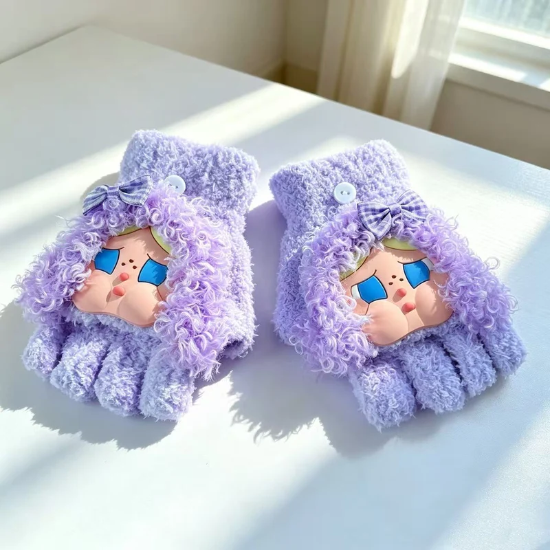 Niedliche Cartoon-Charakter-Fingerlosen Handschuhe Karnz
