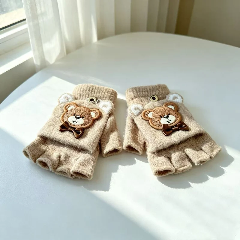 Niedliche bärenmotivierte Handgelenkfreies Handschuhe Karnz