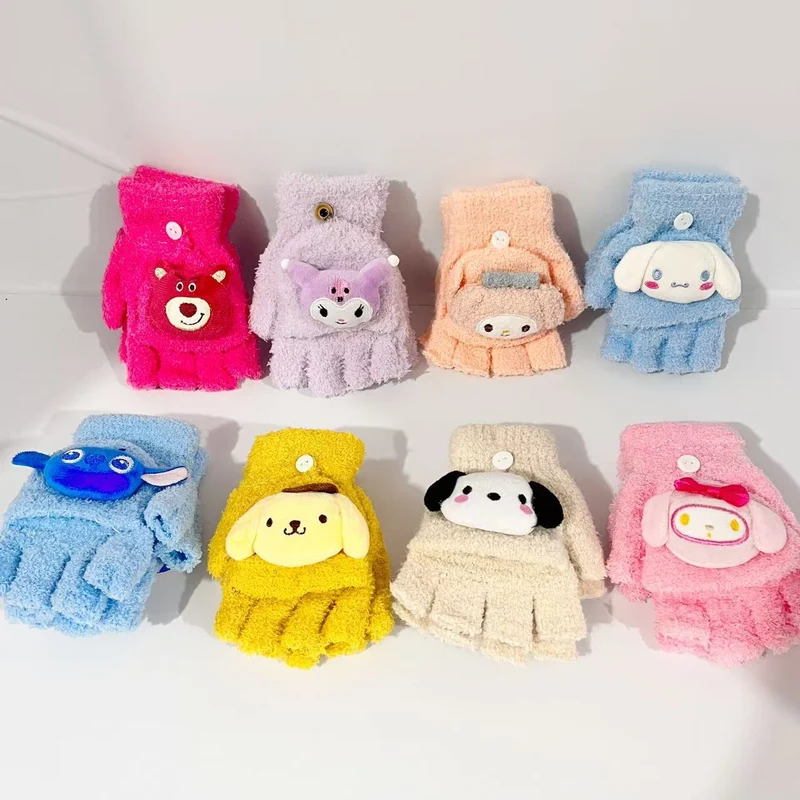 Kinder Spielzeug Bärenmotiv Fingerlose Handschuhe Karnz