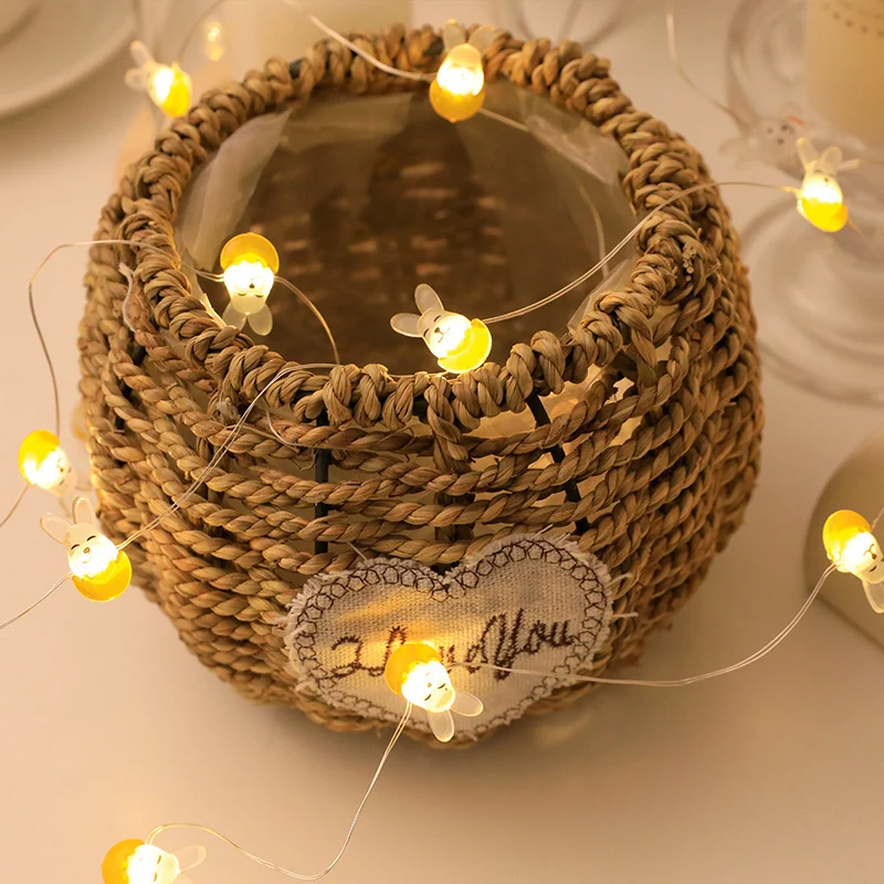 Dekorative Bienen-Lichterkette Karnz