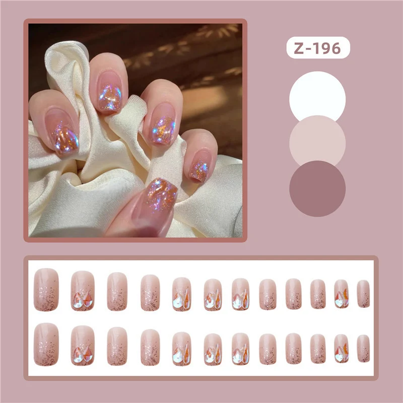 Glitzerndes Press-On Nagelkunst Set Karnz