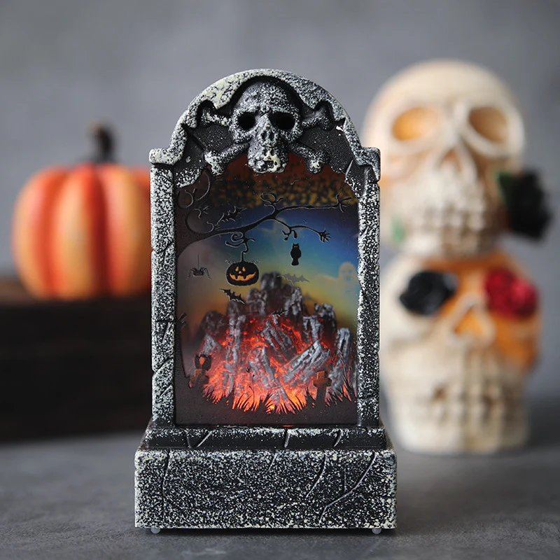 Dekorative LED Gespenster Friedhof Laterne Karnz