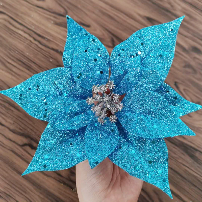 Glitzerndes dekoratives Blumenornament Karnz