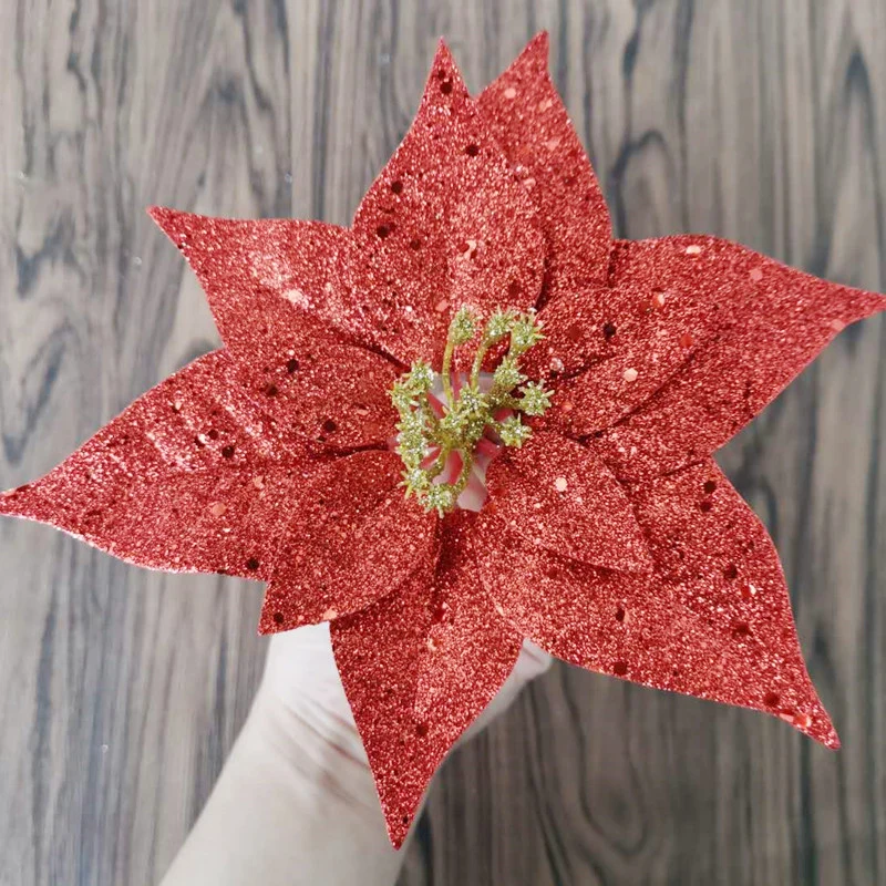 Glitzerndes dekoratives Blumenornament Karnz
