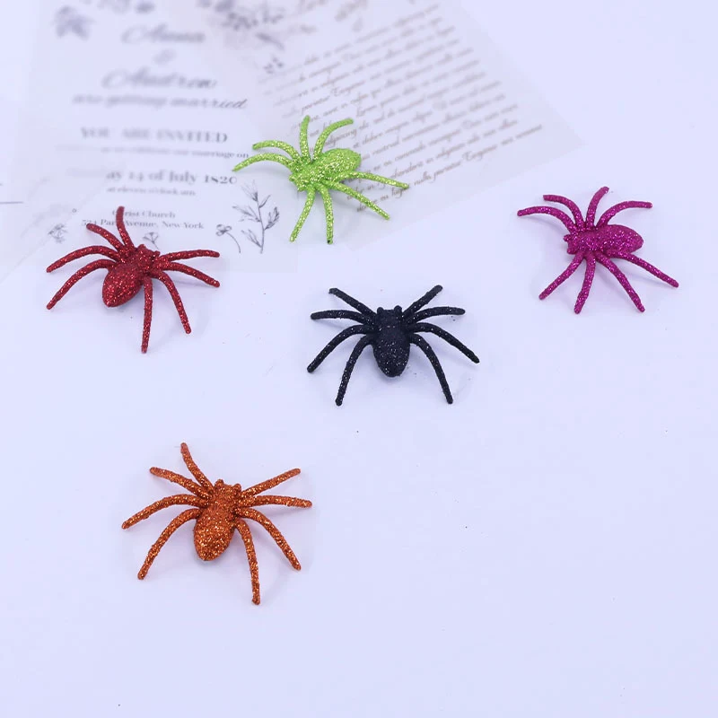 Glitzernde Halloween-Spinnen-Dekoration Karnz