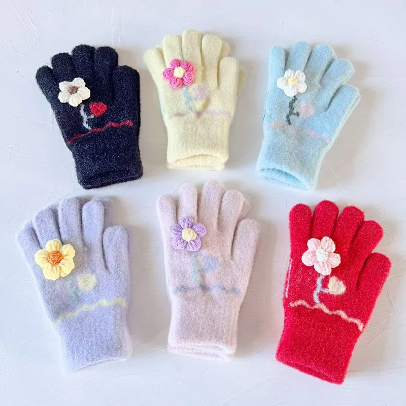 Schmetterlingsverzierte Touchscreen-Handschuhe Karnz